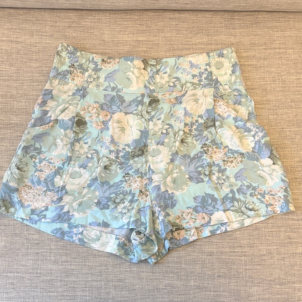 Talula Floral High-Waist Shorts